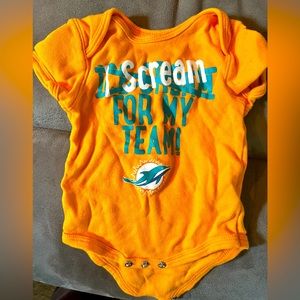 Miami Dolphins onesie